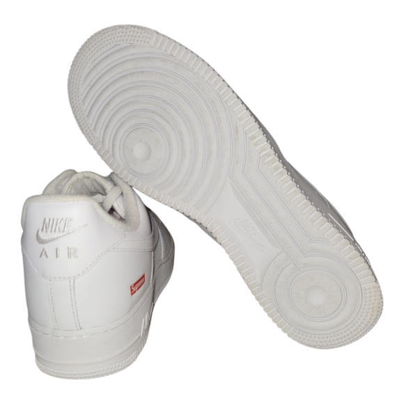 Supreme Nike Air Force 1 Men's White Sneakers - Picture 6 of 8